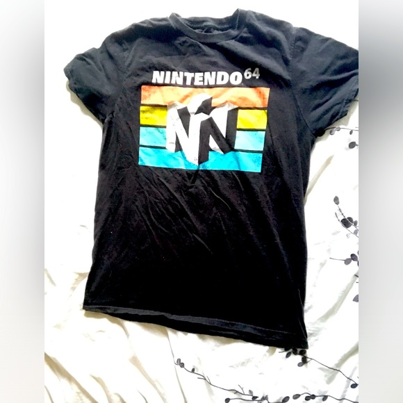 Nintendo Other - Nintendo N64 Striped Logo Tee